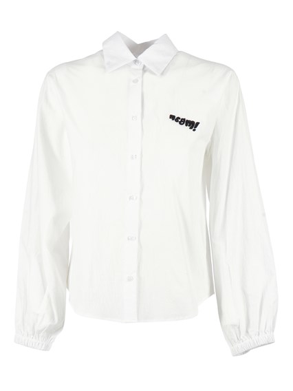 Msgm WRINKLED POPLIN SHIRT GIRL