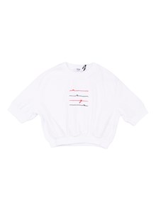 Msgm CROPPED JERSEY T-SHIRT GIRL