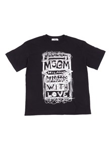 Msgm WASHED OVER JERSEY T-SHIRT UNISEX