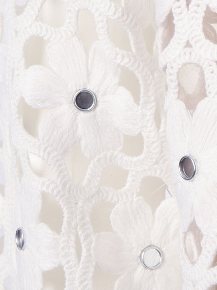 Michael Kors FAUX CROCHET LS TOP