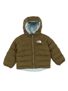 THE NORTH FACE KIDS BABY REVERSIBLE PERRITO HOODED JACKET FOREST OLIVE