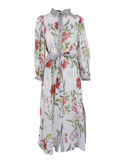 SHIRT A PORTER Leopard-trim shirt dress