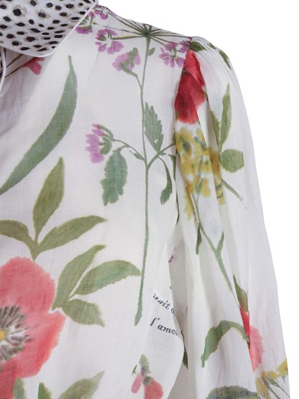 SHIRT A PORTER Leopard-trim shirt dress