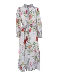 SHIRT A PORTER Leopard-trim shirt dress