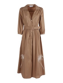 SHIRT A PORTER ABITO CON CINTURA E RICAMI