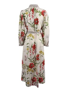 SHIRT A PORTER Leopard-trim shirt dress