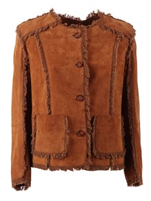 Bully WOMAN GOAT SUEDE LEATHER JACKET