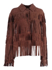 S.W.O.R.D. 6644 WOMAN GOAT SUEDE LEATHER JACKET