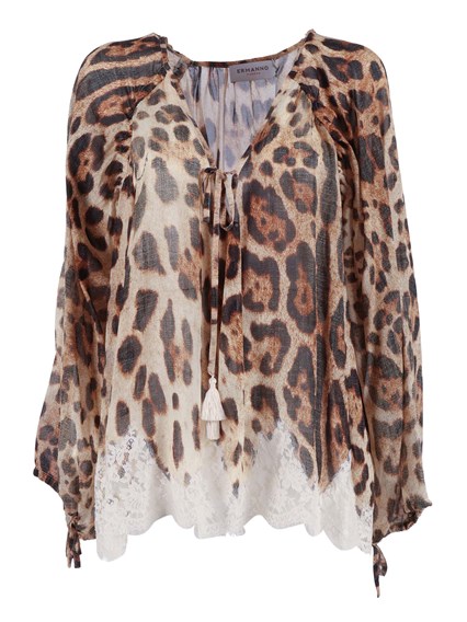Ermanno Firenze Leopard print shirt