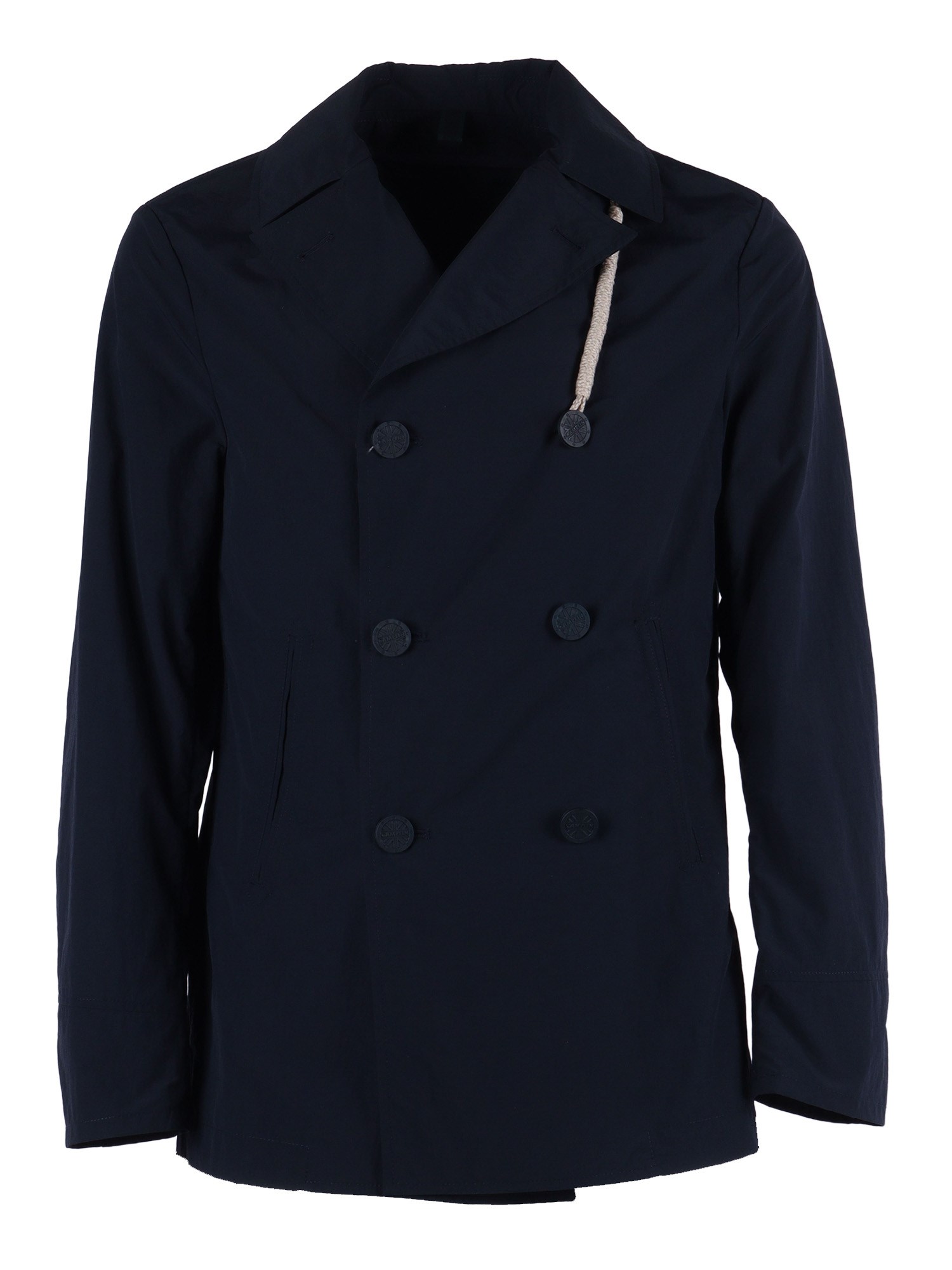 Camplin Double-breasted Storm Jacket In Blue