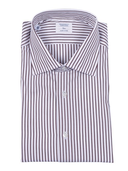 Mazzarelli STRIPED COTTON SHIRT STYLE SLIM FIT