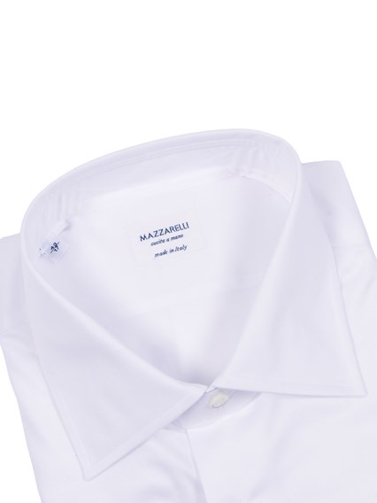 Mazzarelli CAMICIA IN COTONE BIANCO SLIM FIT