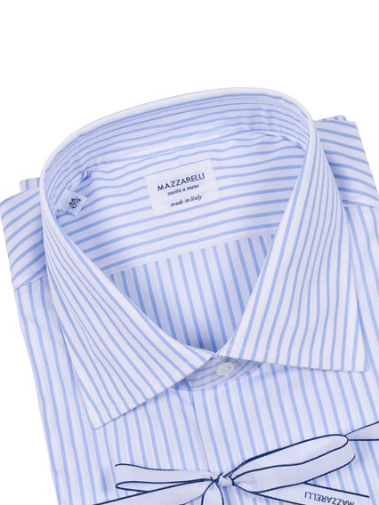 Mazzarelli STRIPED COTTON SHIRT STYLE SLIM FIT