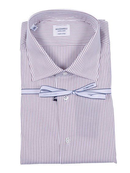 Mazzarelli STRIPED COTTON SHIRT STYLE SLIM FIT