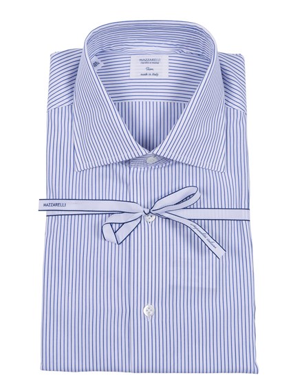 Mazzarelli STRIPED COTTON SHIRT STYLE SLIM FIT