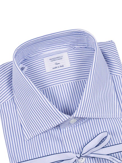 Mazzarelli STRIPED COTTON SHIRT STYLE SLIM FIT
