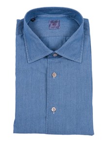 Mazzarelli DENIM SLIM FIT COTTON SHIRT