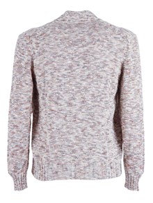 SETTE FILI CASHMERE Giubbotto Bottoni Rasato Collo Polo Tweed Multicolor Con Tasche