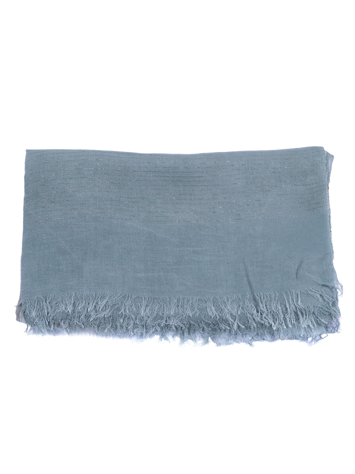 D'aniello Walton Soft Fringed Rectangular Scarf In Blue