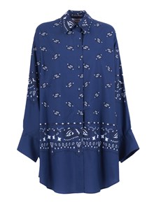 Le Sarte Pettegole Blu Patterned Shirt
