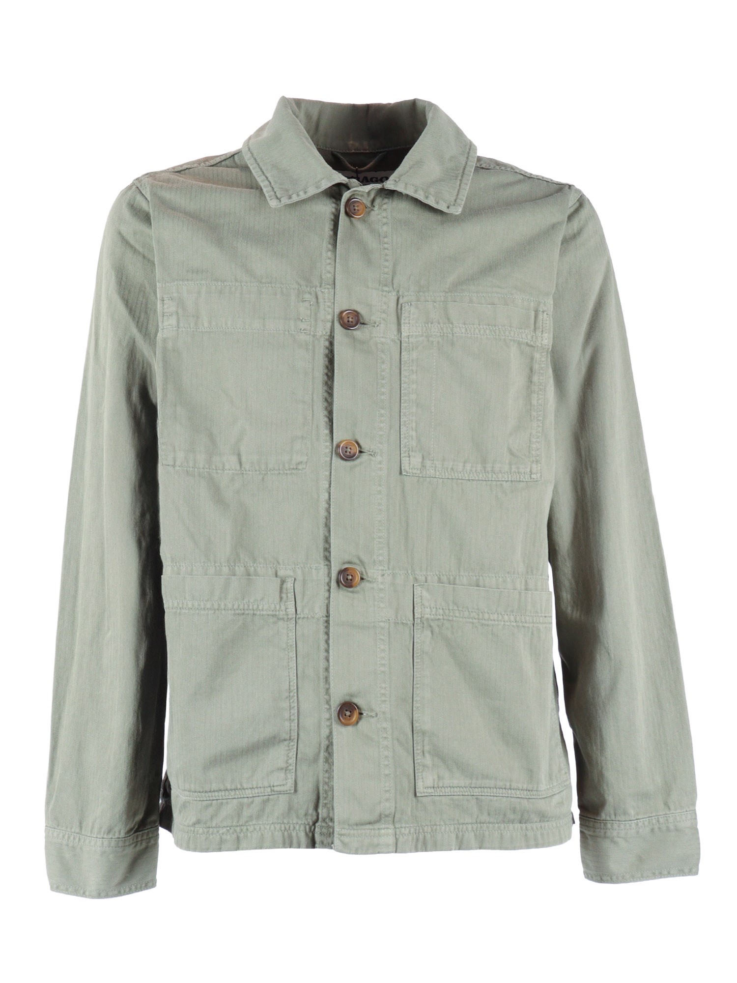 Sebago Dorr Lightweight Herringbone Jacket In Green