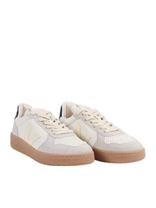 Veja V-82 LEATHER PURE_CALCAIRE_BLACK