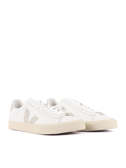 Veja CAMPO LEATHER WHITE_NATURAL SNEAKERS