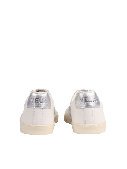Veja ESPLAR LOGO LEATHER WHITE_SILVER
