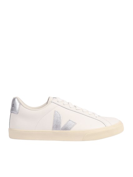 Veja ESPLAR LOGO LEATHER WHITE_SILVER