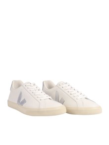 Veja ESPLAR LOGO LEATHER WHITE_SILVER