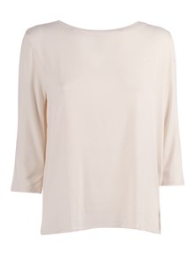 Filatures Du Lion Boat neck 3/4 sleeve t-shirt