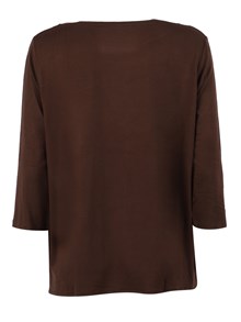 Filatures Du Lion Boat neck 3/4 sleeve t-shirt