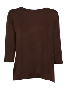 Filatures Du Lion Boat neck 3/4 sleeve t-shirt