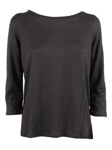 Filatures Du Lion Boat neck 3/4 sleeve t-shirt