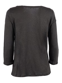 Filatures Du Lion Boat neck 3/4 sleeve t-shirt