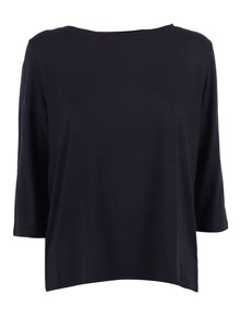 Filatures Du Lion Boat neck 3/4 sleeve t-shirt