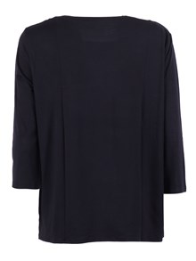 Filatures Du Lion Boat neck 3/4 sleeve t-shirt