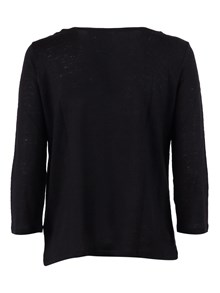 Filatures Du Lion Boat neck 3/4 sleeve t-shirt