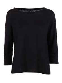 Filatures Du Lion Boat neck 3/4 sleeve t-shirt