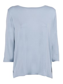 Filatures Du Lion Boat neck 3/4 sleeve t-shirt