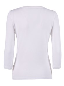 Filatures Du Lion V neck T-shirt, 3/4 sleeve