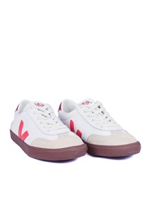 Veja VOLLEY O.T. LEATH WHITE_PEK_BARK SNEAKERS