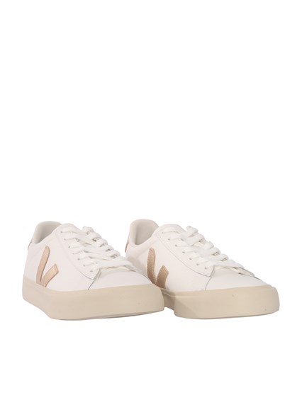 Veja CAMPO LEATHER EXTRA-WHTE_PLATINE