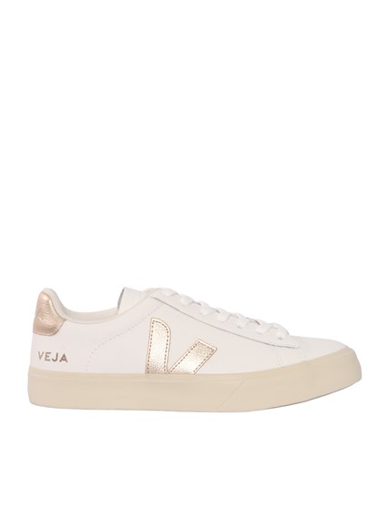 Veja CAMPO LEATHER EXTRA-WHTE_PLATINE