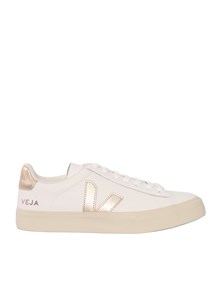 Veja CAMPO LEATHER EXTRA-WHTE_PLATINE