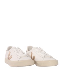 Veja CAMPO LEATHER EXTRA-WHTE_PLATINE