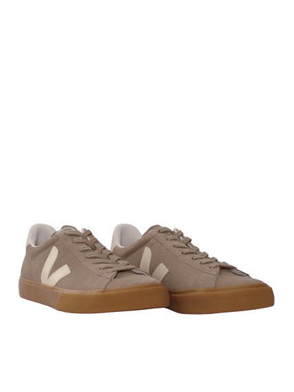 Veja CAMPO SUEDE TAUPE_PIERRE_NAT SNEAKERS
