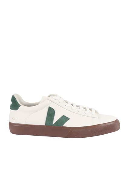 Veja CAMPO LEATHER WHITE_CYPRUS_BARK SNEAKERS