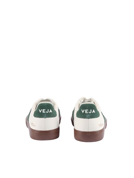 Veja CAMPO LEATHER WHITE_CYPRUS_BARK SNEAKERS