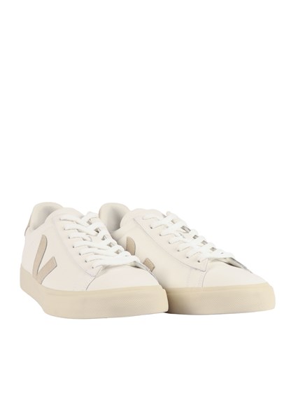 Veja CAMPO LEATHER EXTRA-WHITE_ALMOND SNEAKERS